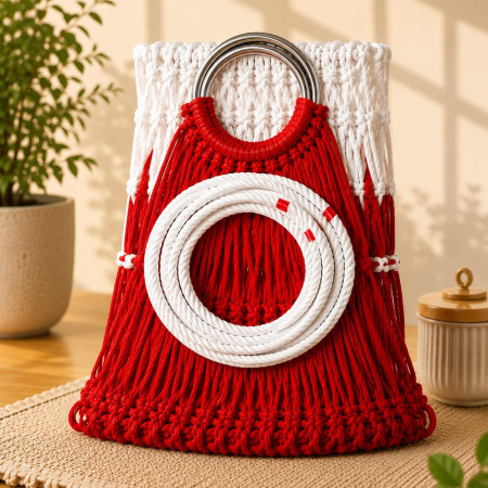5.5 Fit Premium রিংযুক্ত দোলনা – Red White | বাধার রশি ফ্রী