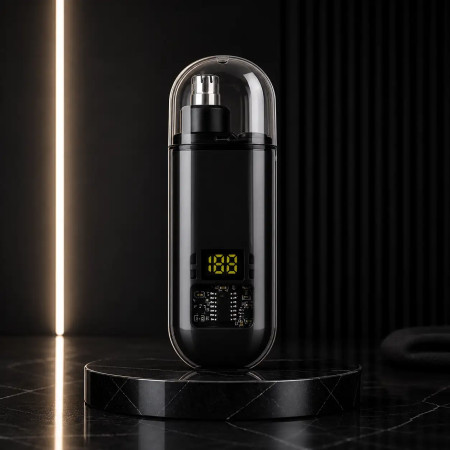 Smart LED Nose Hair Trimmer Pro (Black)