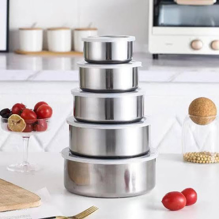 5-Piece Airtight Stainless Steel Box Set