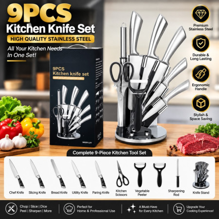 9PCS Premium Kitchen Knife Set